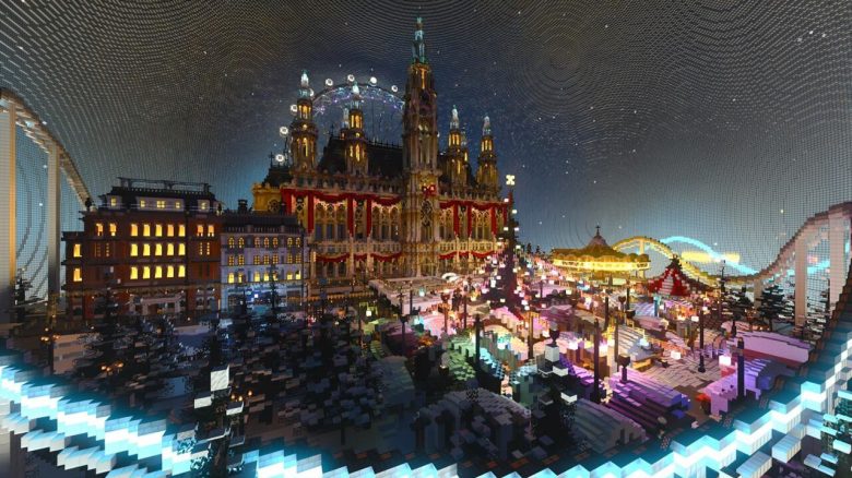 Titelbild Nivida RTX und Minecraft Karte Weihnachten