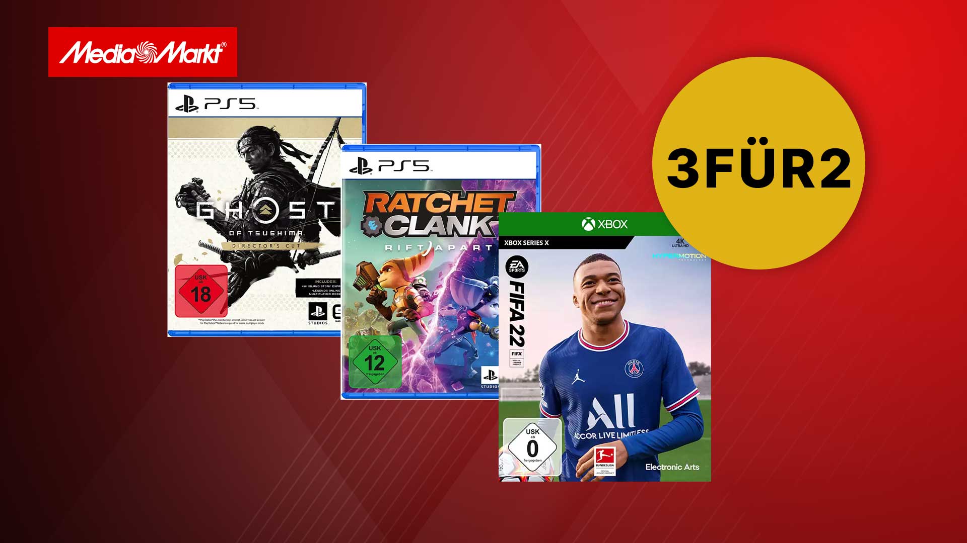 opvolger vis Brengen MediaMarkt 3 für 2: Spiele für PC, PS5, PS4 & Xbox im Angebot