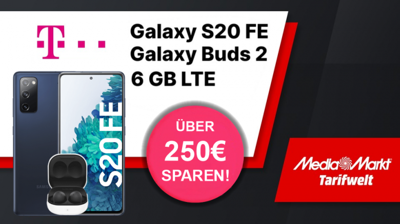 Galaxy S20 FE mit Telekom-Tarif bei MediaMarkt aktuell günstiger als ohne