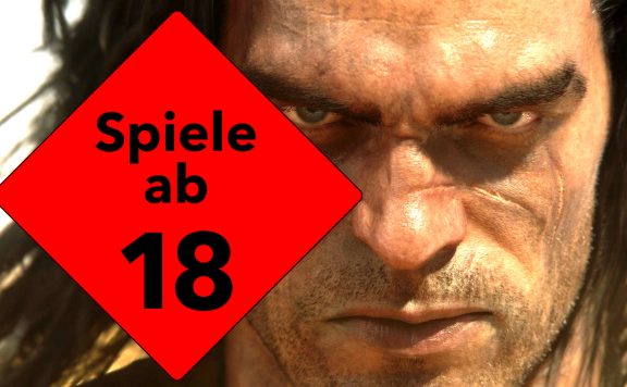 Conan Spiele ab 18 Titel Schild