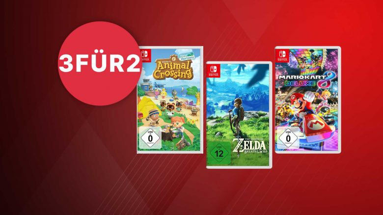 MediaMarkt 3-für-2-Aktion: 3 Nintendo Switch Spiele kaufen, 2 bezahlen