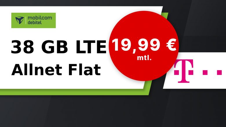 Kracher-Deal: 38 GB Datenvolumen im Telekom-Netz für nur 19,99 Euro!