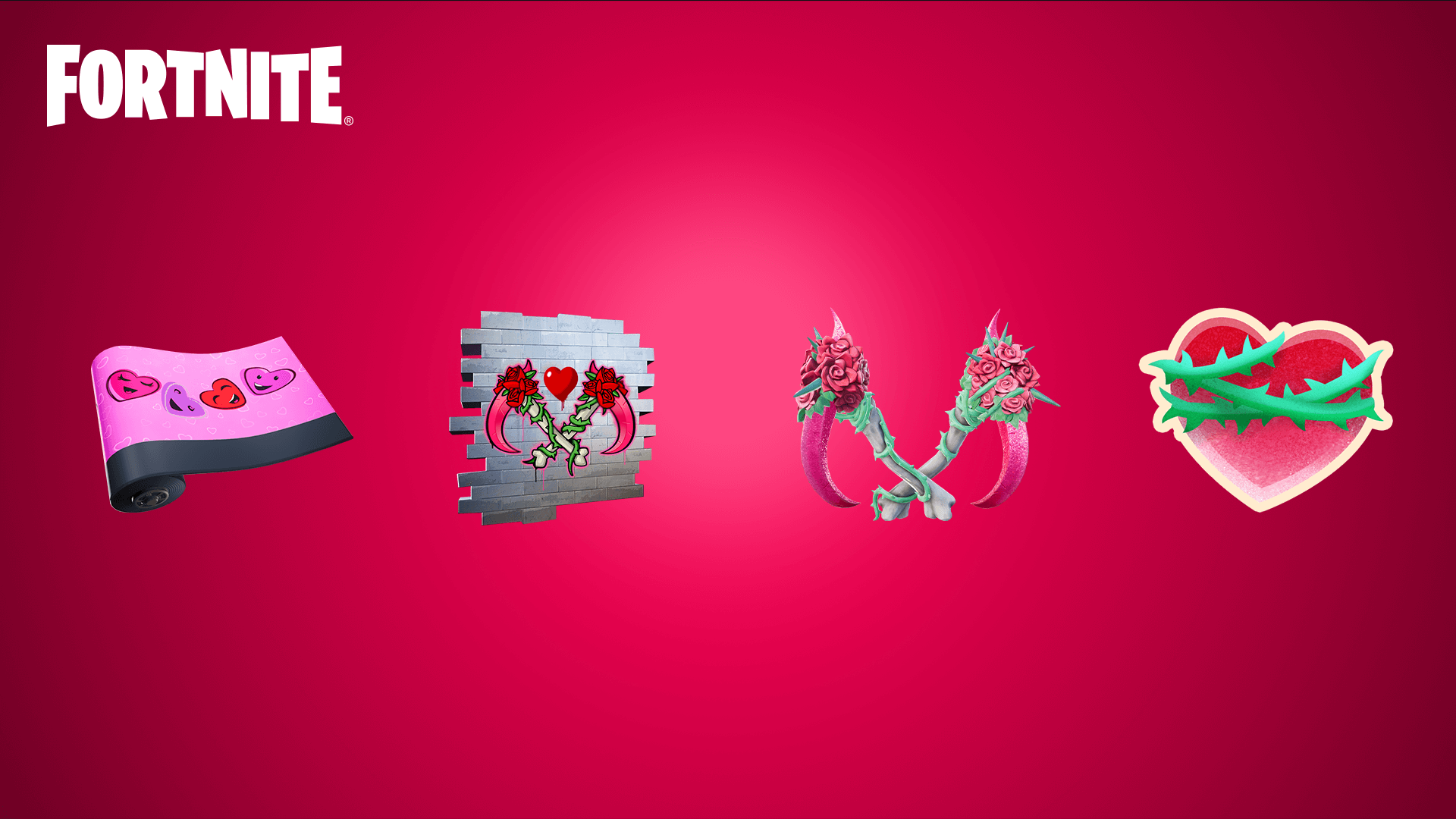 Fortnite Steinherz-Prüfung-Items-Spray-Spitzhacke-Emote