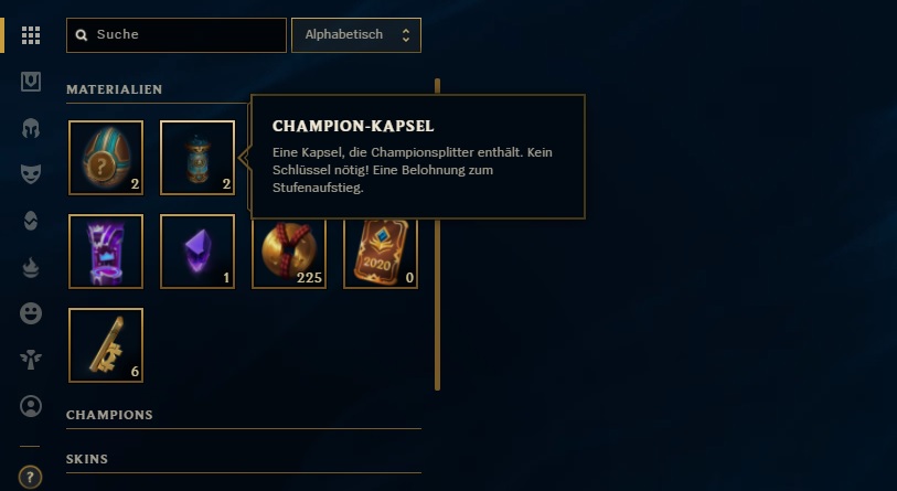 LoL Champion Kapsel