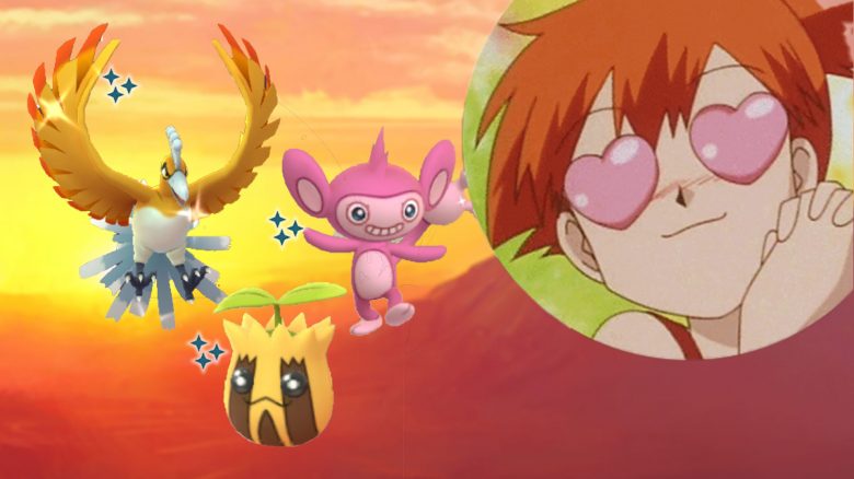Pokémon-GO-Shiny-Ho-Oh-Griffel-Sonnkern-Misty-Titel
