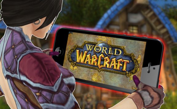 WoW Mobiel Warcraft Handy Smartphone Human Female Holding titel title 1280x720
