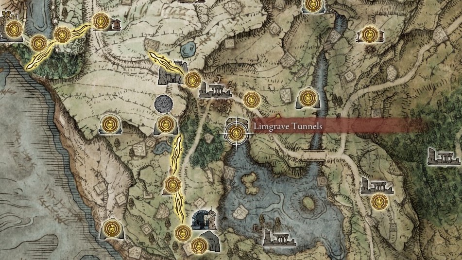 Elden Ring Limgrave-Tunnel Map