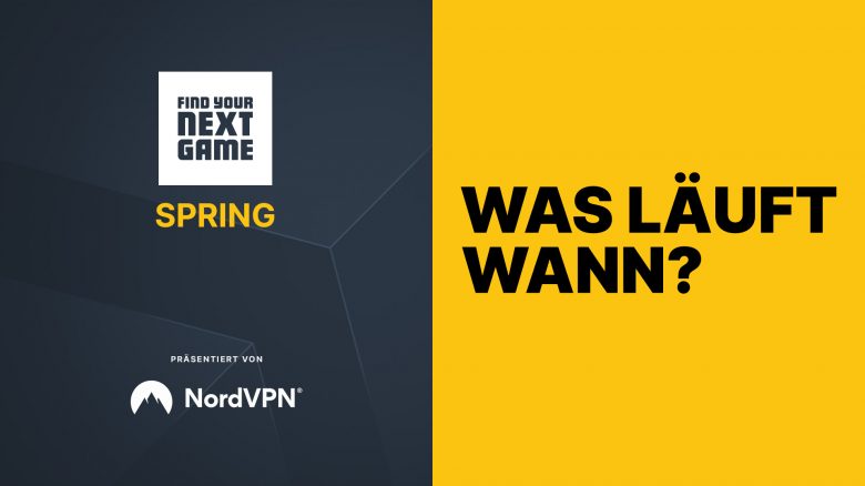 Find Your Next Game: Spring – Unser Programm