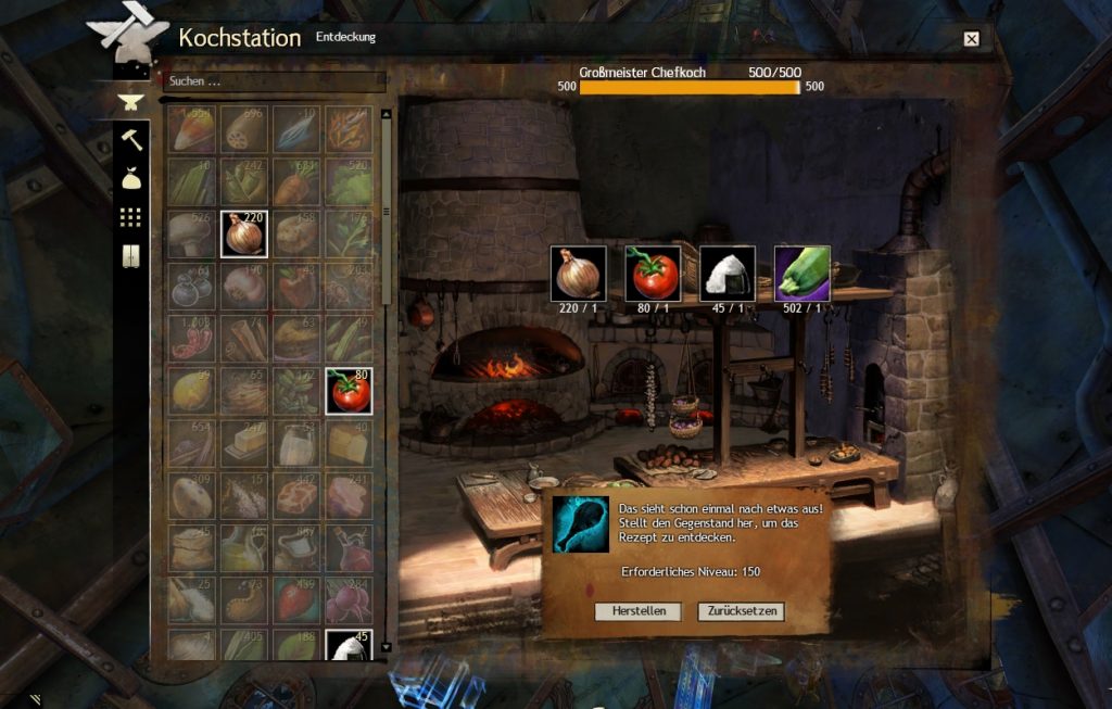 Guild Wars 2 Crafting Interface