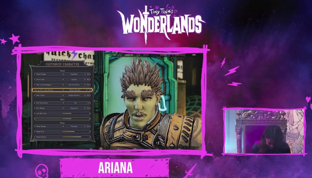 Wonderlands Charakter Editor