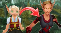 WoW Blood Elf Girl Grown Up Salandria titel title 1280x720