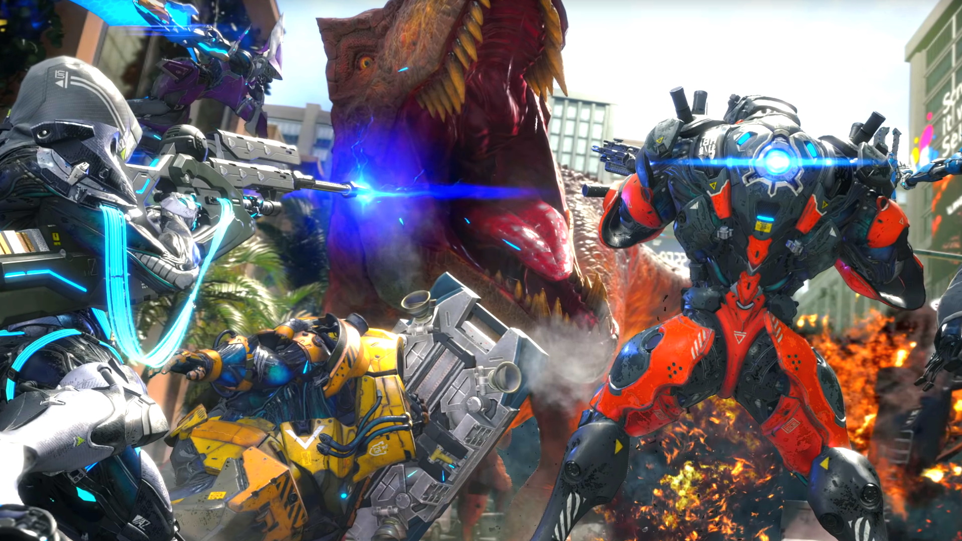 Ps5用に発表された新しいおどけた協力シューティングゲーム たくさんの恐竜がいる国歌のように見えます Gamingdeputy Japan