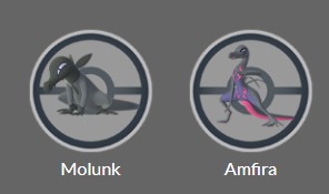 Pokémon GO Molunk Amfira