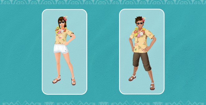 Pokémon GO Tropisches Outfit Hawaii Avatar