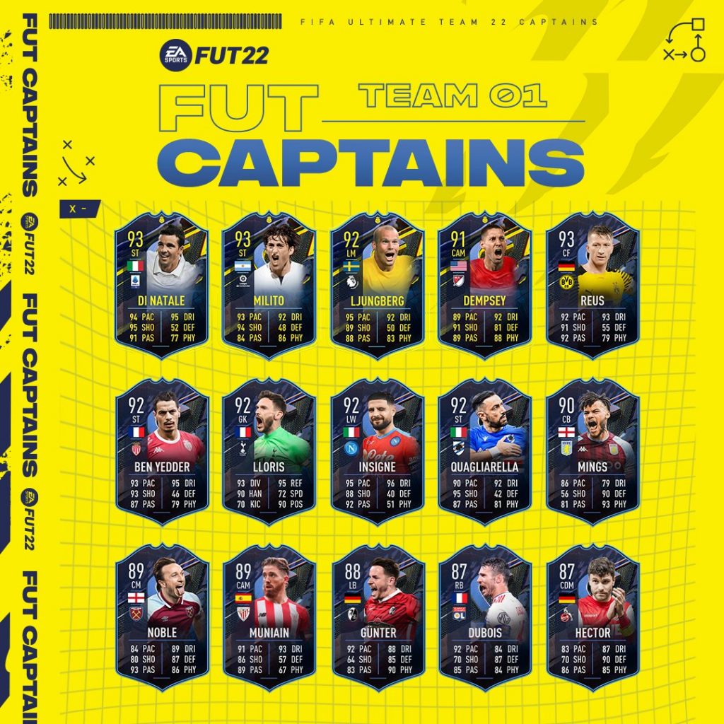 FUT 22 Captains Karten