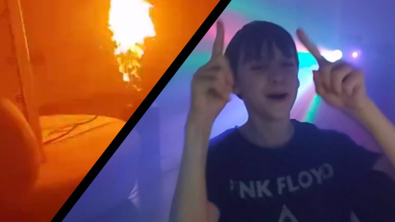 Deutscher Twitch-Streamer feiert Party im Kinderzimmer – Geht viral mit Flammenwerfer und eigener Disco