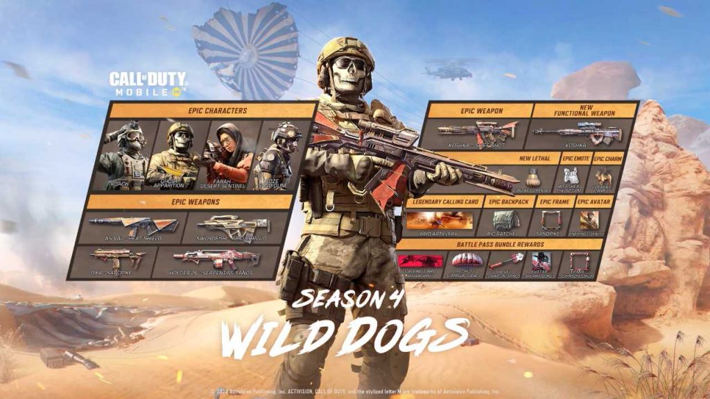 CoD Mobile Season 4 Wild Dogs Inhalte