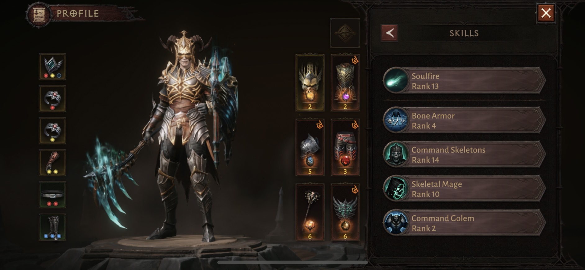 Diablo Immortal Necromancer Build 1