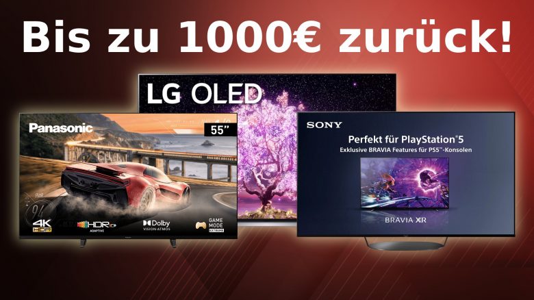 Wer jetzt einen Fernseher bei MediaMarkt kauft, bekommt bis zu 1000 Euro zurück