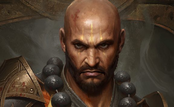 Diablo Immortal Mönch sieht grimmig aus titel männlich