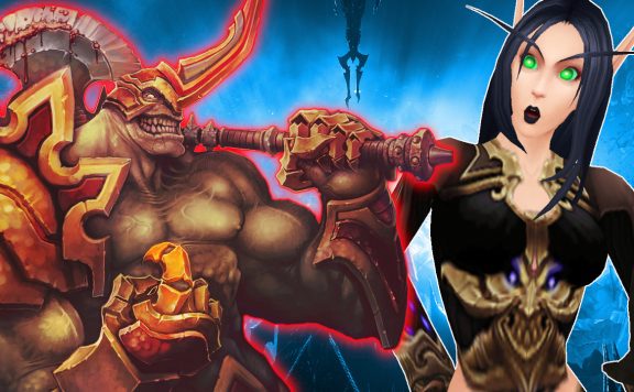 WoW Felguard Warlock Blood Elf Amazed titel title 1280x720