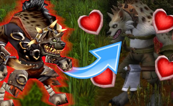 WoW Hogger transformed with hearts titel title 1280x720