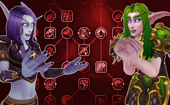 WoW Talent Trees female elf asking nod yes titel title 1280x720