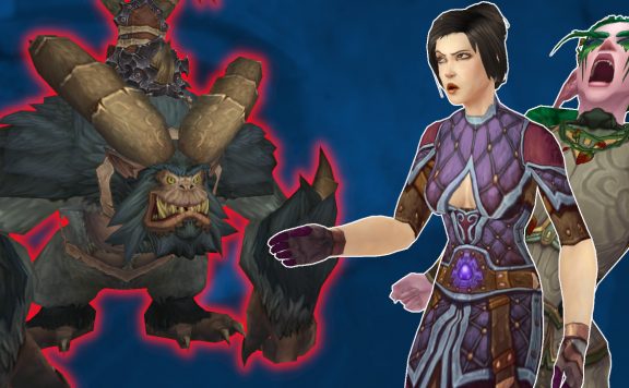 WoW Yeti Angry Elf human female titel title 1280x720