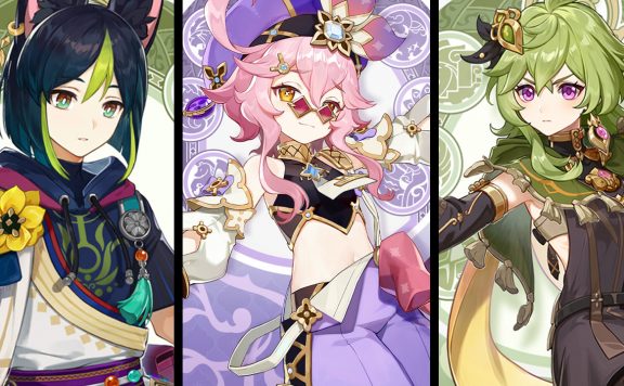 genshin impact collei dori tighnari neue charaktere dendro und sumeru_header