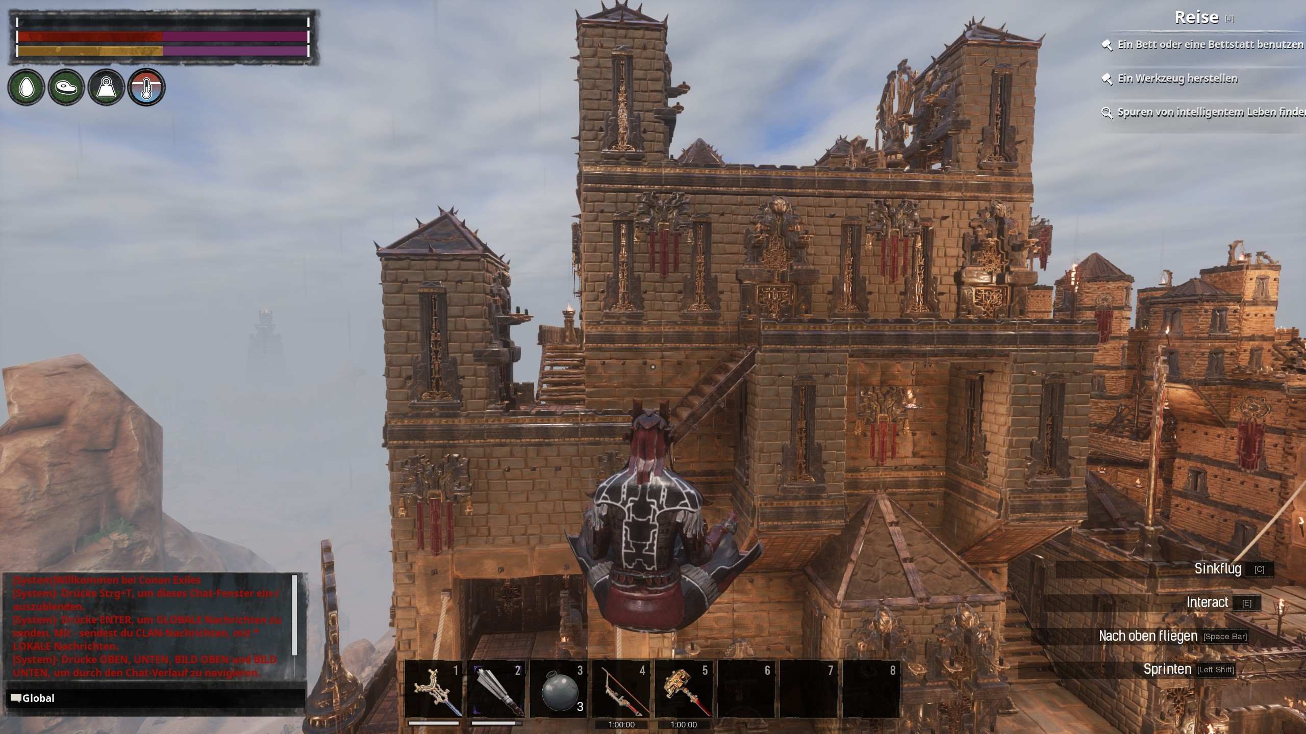 Conan Exiles Age of Sorcery Stadt mit neuen Bauteilen 5