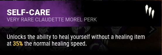 Dead by Daylight Self-Care Tooltip