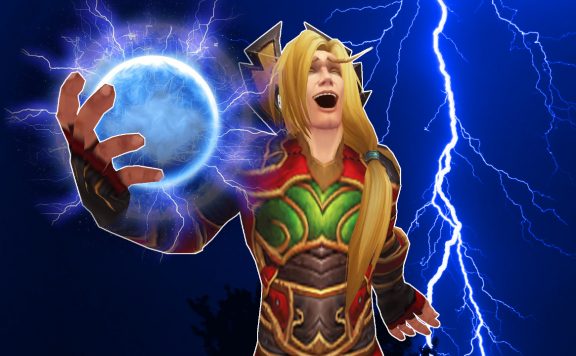 WoW Blood Elf Lightning Laughing titel title 1280x720