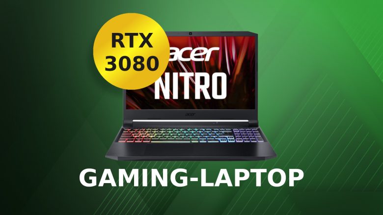 Gaming-Laptop mit GeForce RTX 3080 und Ryzen 7 jetzt günstig im Amazon-Angebot