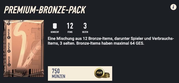FIFA 23 Bronze Pack