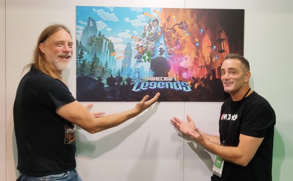 Minecraft Legends Entwickler Magnus Nedfors Dennis Ries Titelbild gamescom