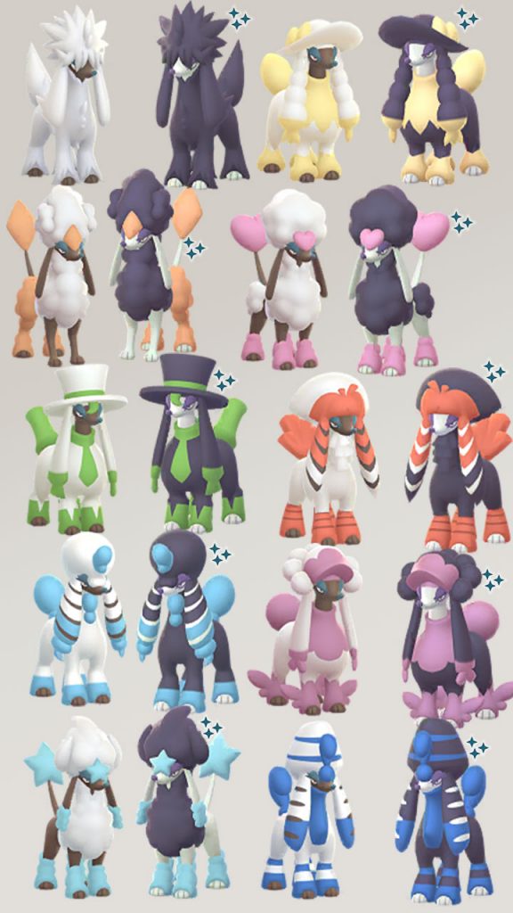 Pokémon-GO-Coiffwaff-Shiny-Vergleich-Alle-Formen