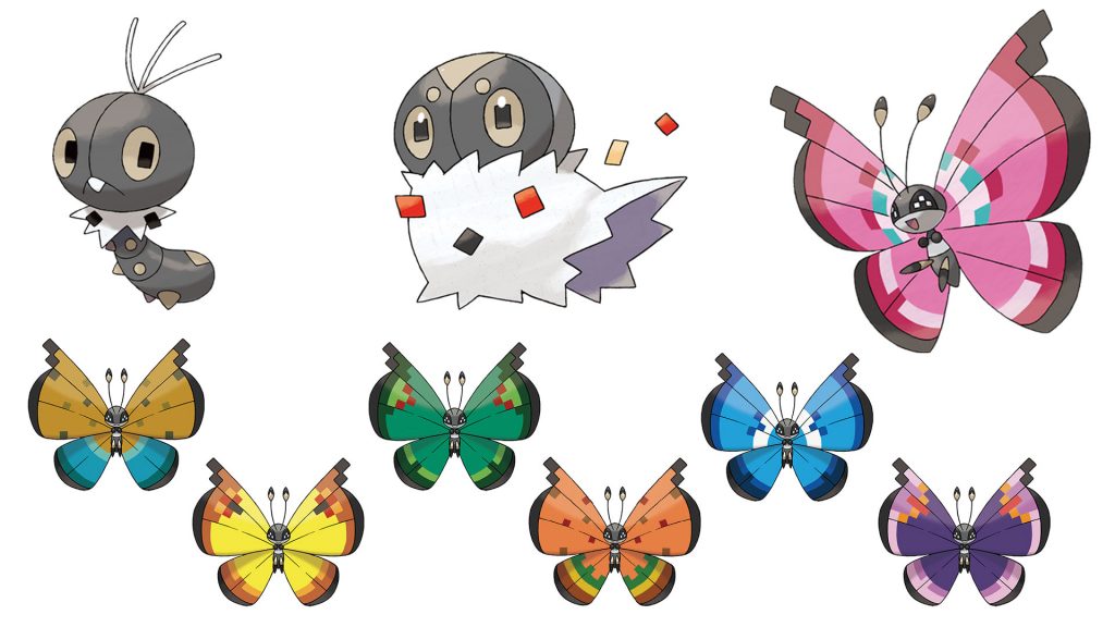 Pokémon-GO-Purmel-Puponcho-Vivillon