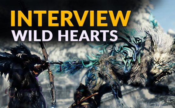 Auf dem Thumbnail sind ein Wolf und ein Jäger zu erkennen. Es sind die Schriftzüge Interview und Wild Hearts zu sehen