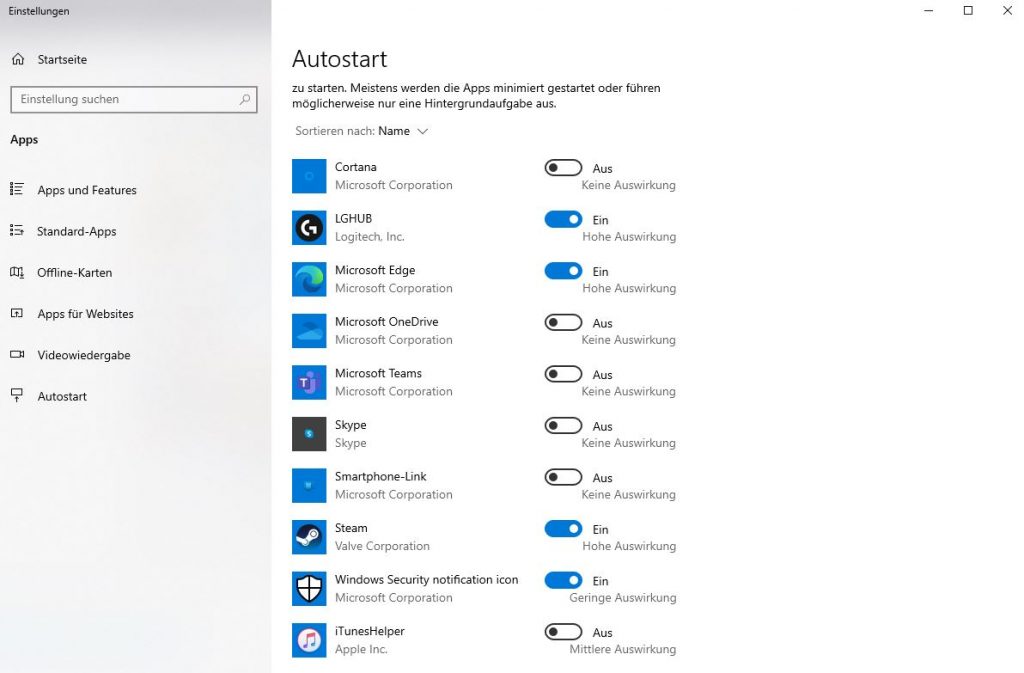 Windows 10 Autostart