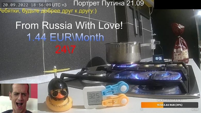 Twitch bannt russischen Troll, der 24/7 günstiges Gas verbrennt und Europäer auslacht: „From Russia with love“