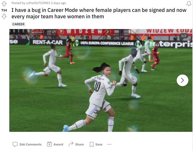 FIFA 23 reddit post
