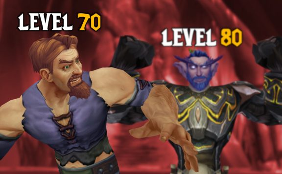 WoW WotLK Classic Nachtelf posiert Mensch ist zerknirscht titel 2