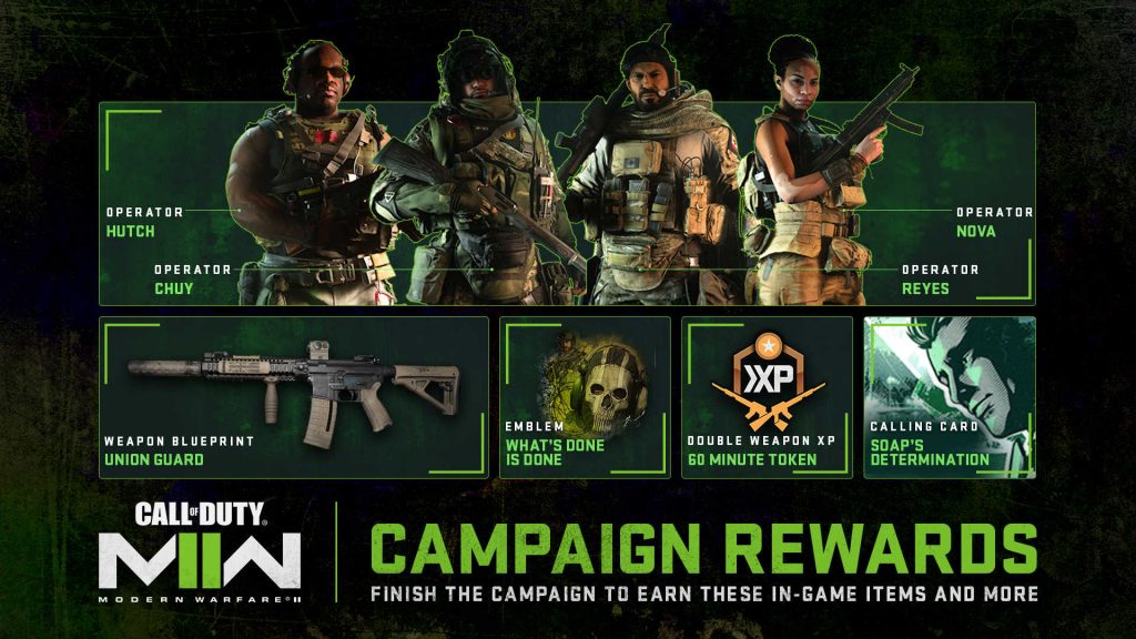 cod modern warfare 2 kampagne rewards