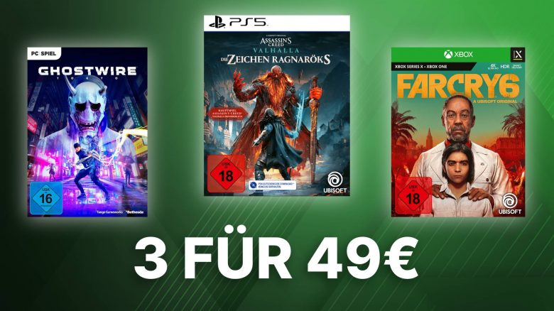 Jetzt 3 Spiele für PC, PS4, PS5, Xbox & Switch bei Saturn sichern und nur 49€ zahlen