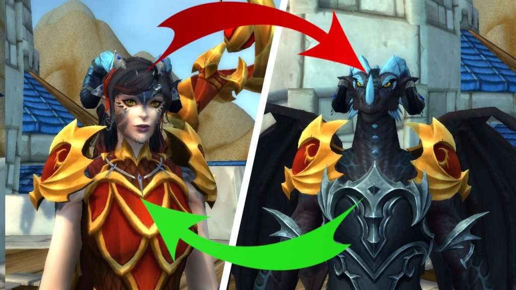 WoW Dragonflight Chosen Visage Dracthyr Evoker Title