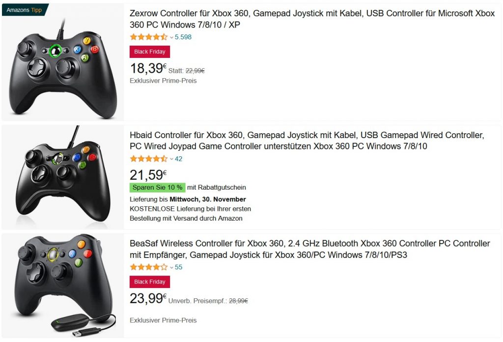 Xbox 360 Controller Amazon