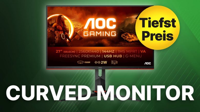 Curved Gaming Monitor mit 144 Hz jetzt bei Amazon zum neuen Tiefstpreis im Angebot