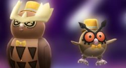Titel Pokémon GO Neujahrs Event 2022 Hoothoot und Noctuh