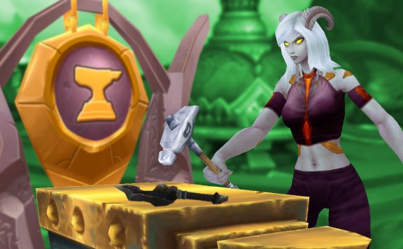WOW Dragonflight Draenei Schmied Crafting Titel
