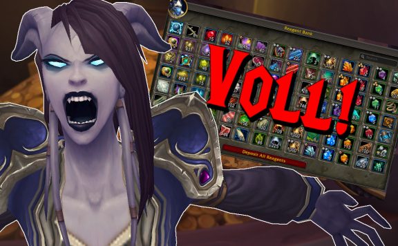 WoW Reagent bank full Draenei Angry titel title 1280x720